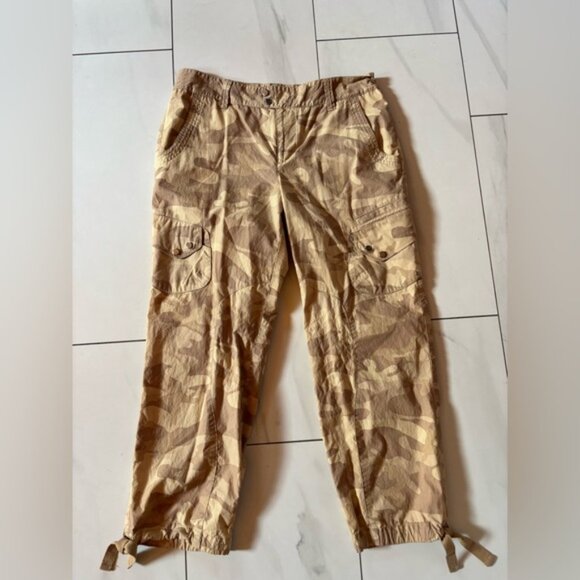 Ralph Lauren Camo Cargo Pants Lightweight Cotton Safari style size 8 - Picture 2 of 9